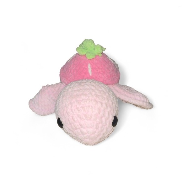 Other - Handmade Crochet Strawberry Turtle Plush Toy Kids Gift Cute Amigurumi
